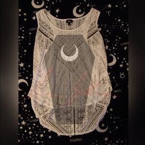 Sheer Cutout Tank Top Blouse